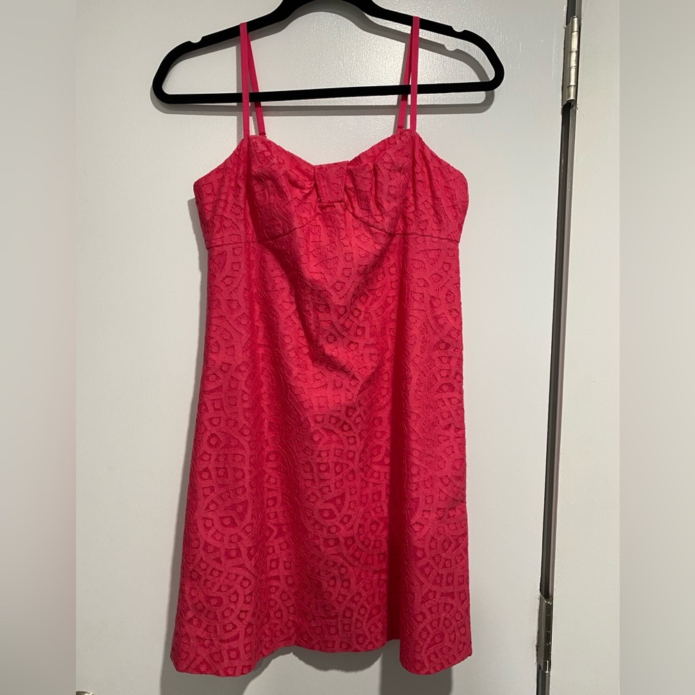 Lilly Pulitzer Karina hot pink dress. Size 0